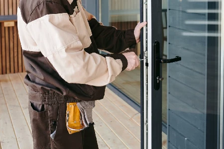 Cleaning And Polishing Glass Door Installation in Panama City, FL
